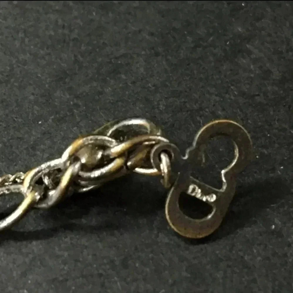 Christian Dior Trotter 2 Blue and Silver Necklace - Picture 6 of 7